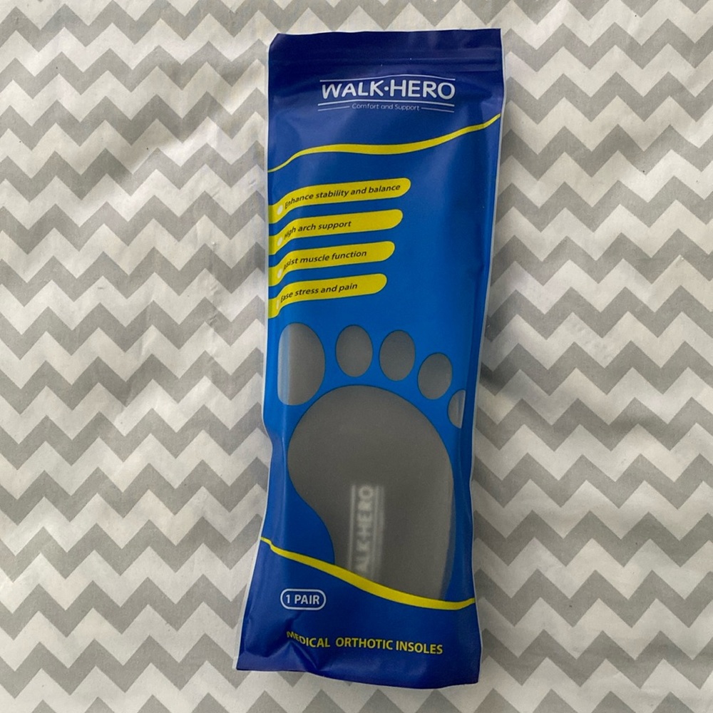 Unopened walk hero orthopedic insoles